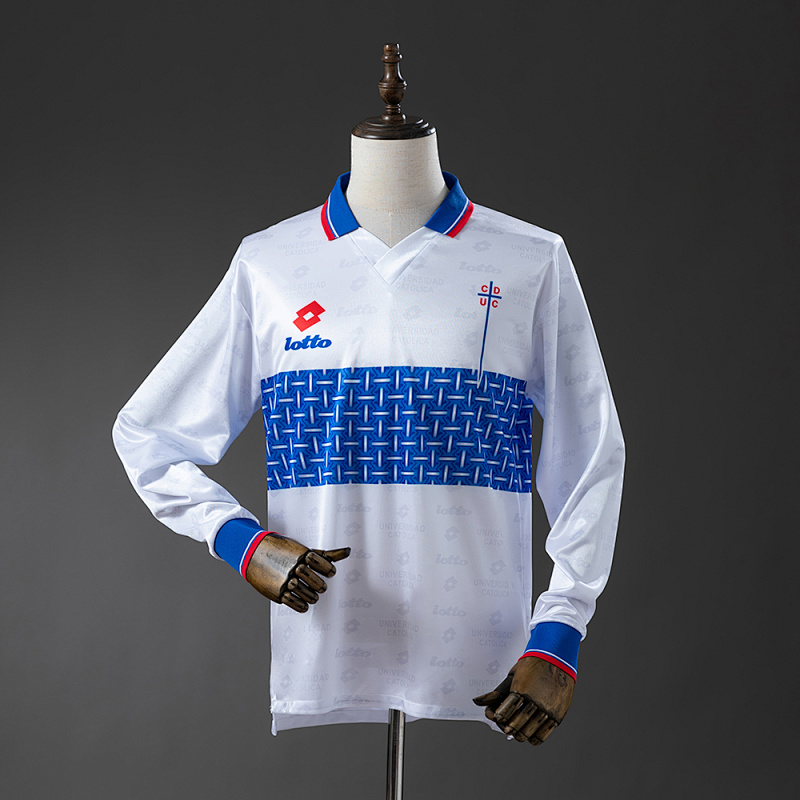 Universidad Catolica 1996 Local Retro Jersey Manga Larga S-XXL